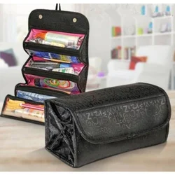 Cosmetic Bag Makeup Tools Bag Fashion Female Makeup Hanging Loop Women Toiletries Case Jewelry Organizer Zipped Compartment