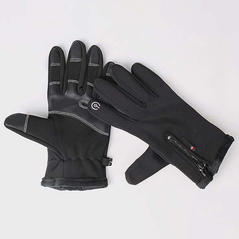 

1Pair Touch Screen Warm Gloves Flexible Waterproof Breathable Full Finger Ideal for Winter Riding Hiking Trekking