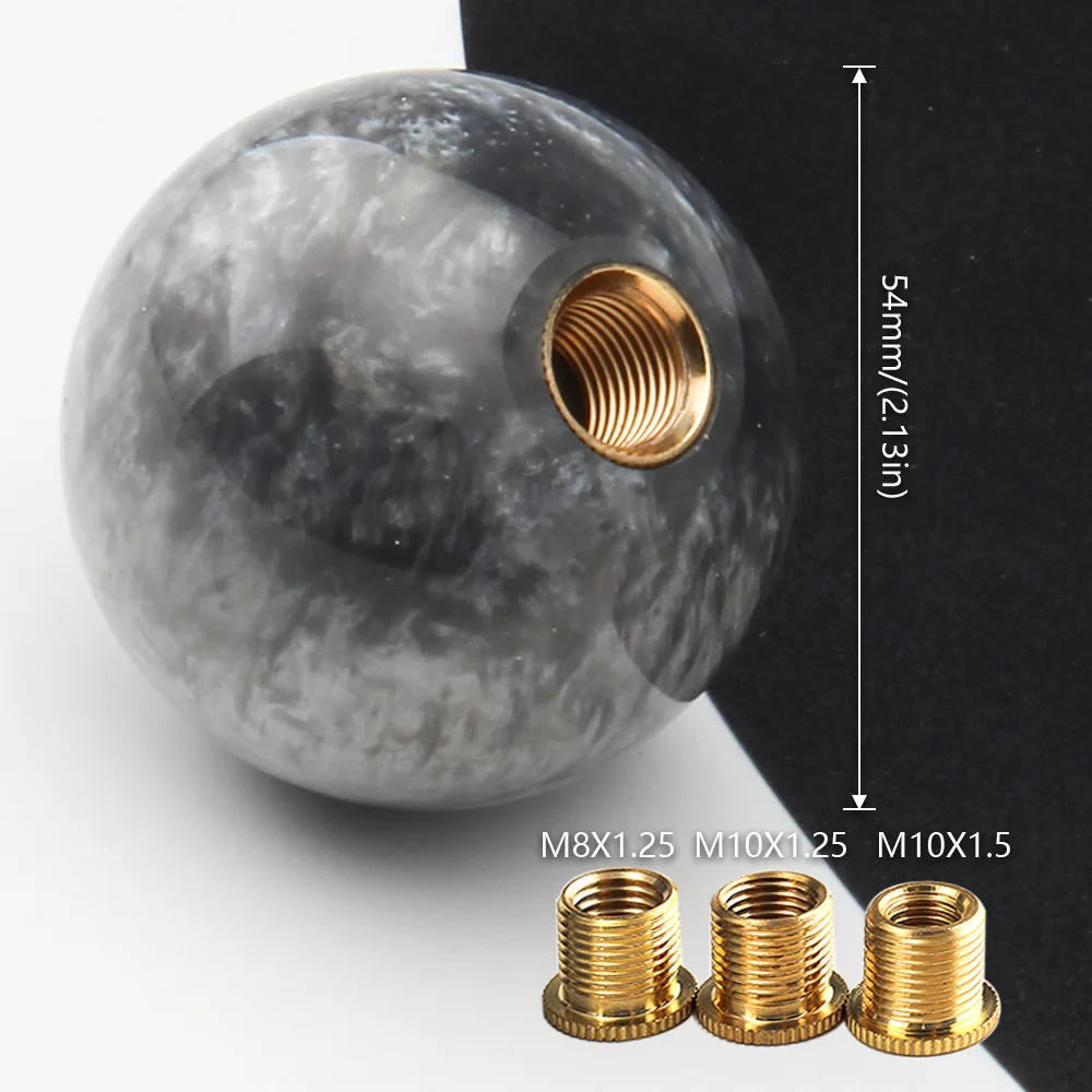 Gearshift Knob Built for from for acrylic for Manual Transmission Cars with Support for 8x1.25 10x1.25 and 10x1.5 Threads