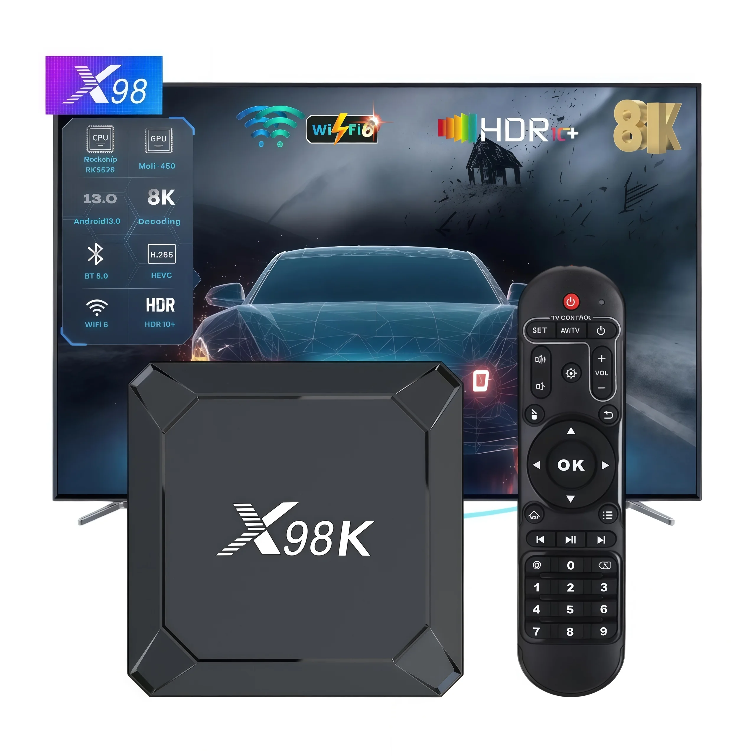 Radxa Rock 5B 16Gb - X98K Smart TV Box Android 13