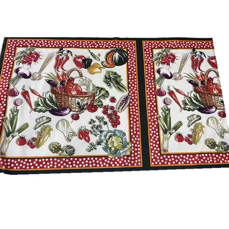 

Vegetableand Dot Printed Poplin Cotton Fabric For Women High-end Custom Skirt Blouse Handmade DIY Cloth Sewing Material