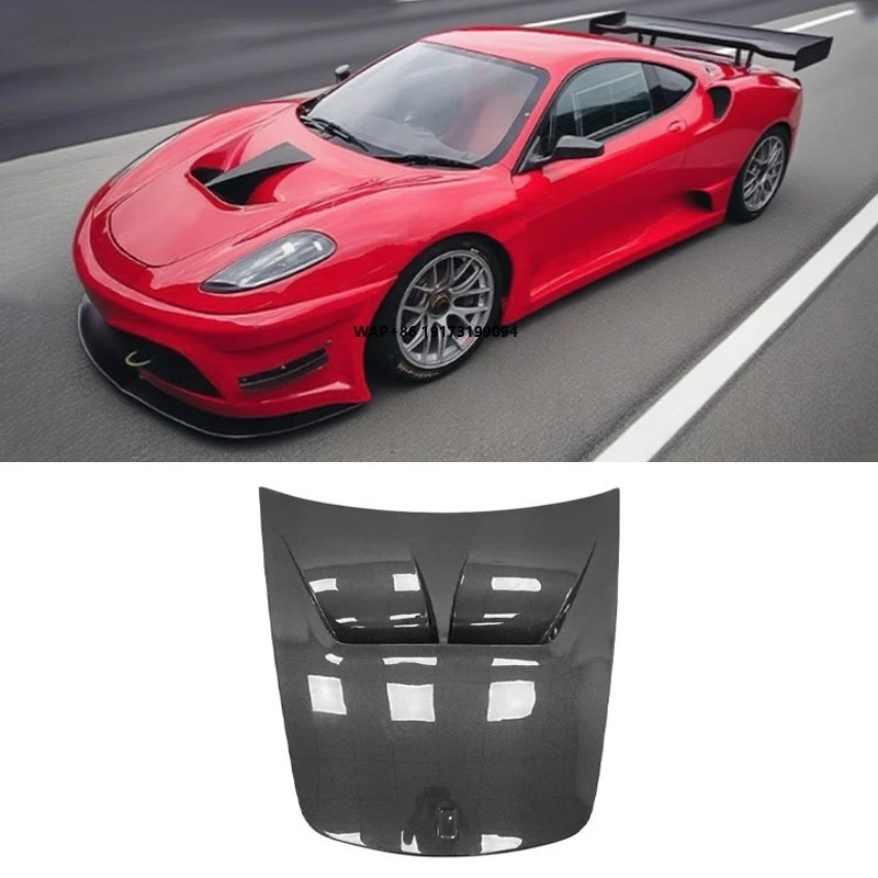 

TK Style Carbon Hood for F430 2005-2009 Carbon Fiber Hood Engine Cover Bonnet High Quality Perfect Fitment