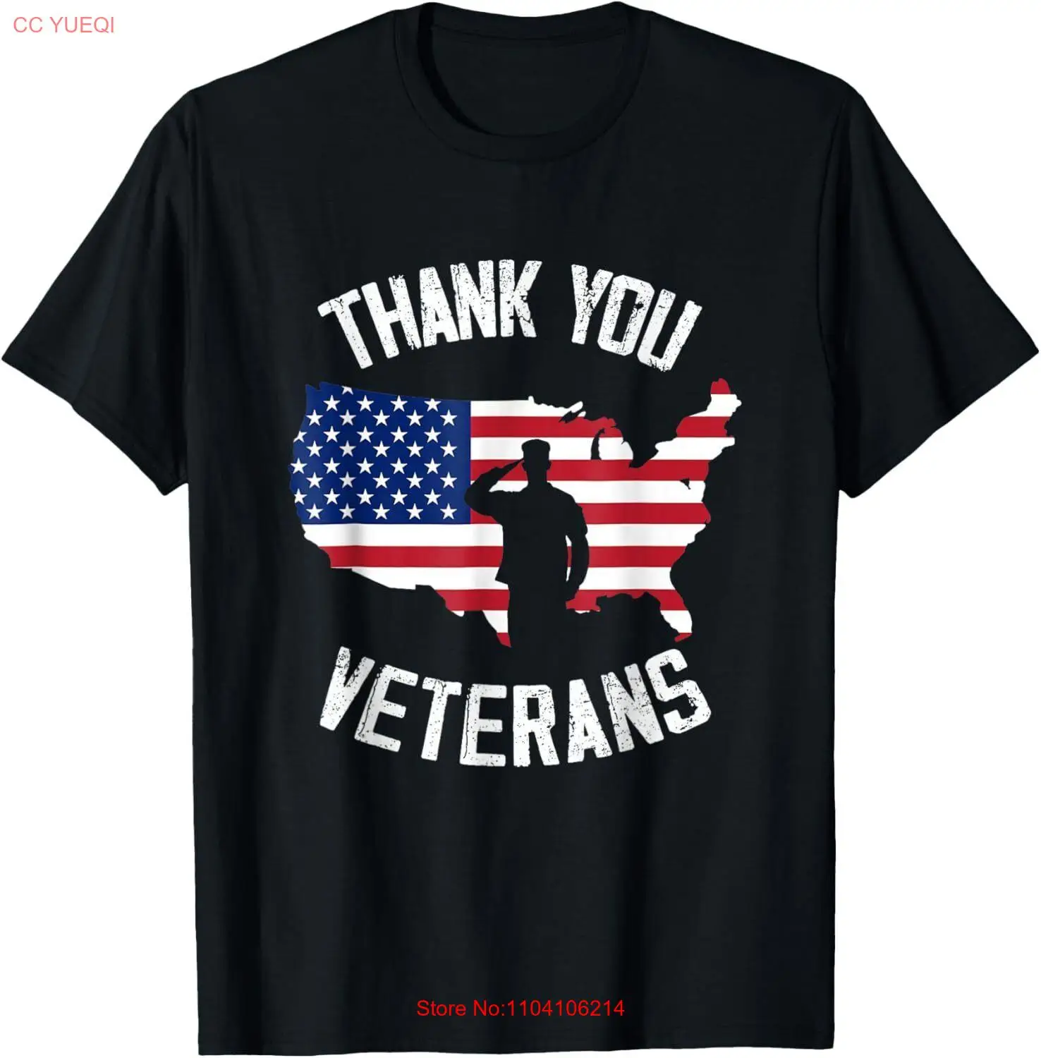 Thank You Veterans Patriotic American Flag Veterans Day T-Shirt Hoodie