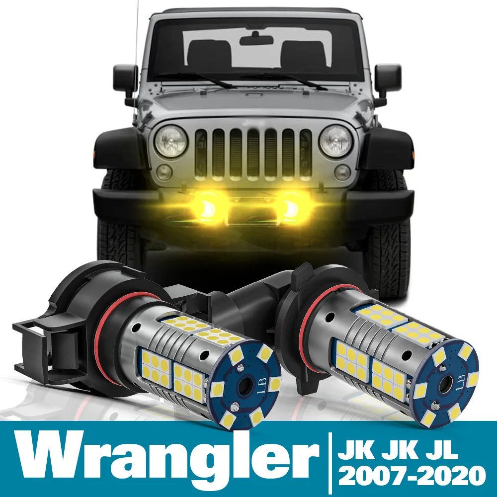 

2pcs LED Fog Light For Jeep Wrangler mk3 mk4 3 4 JK JL Accessories 2007-2020 2010 2011 2012 2013 2014 2015 2016 2017 2018 2019