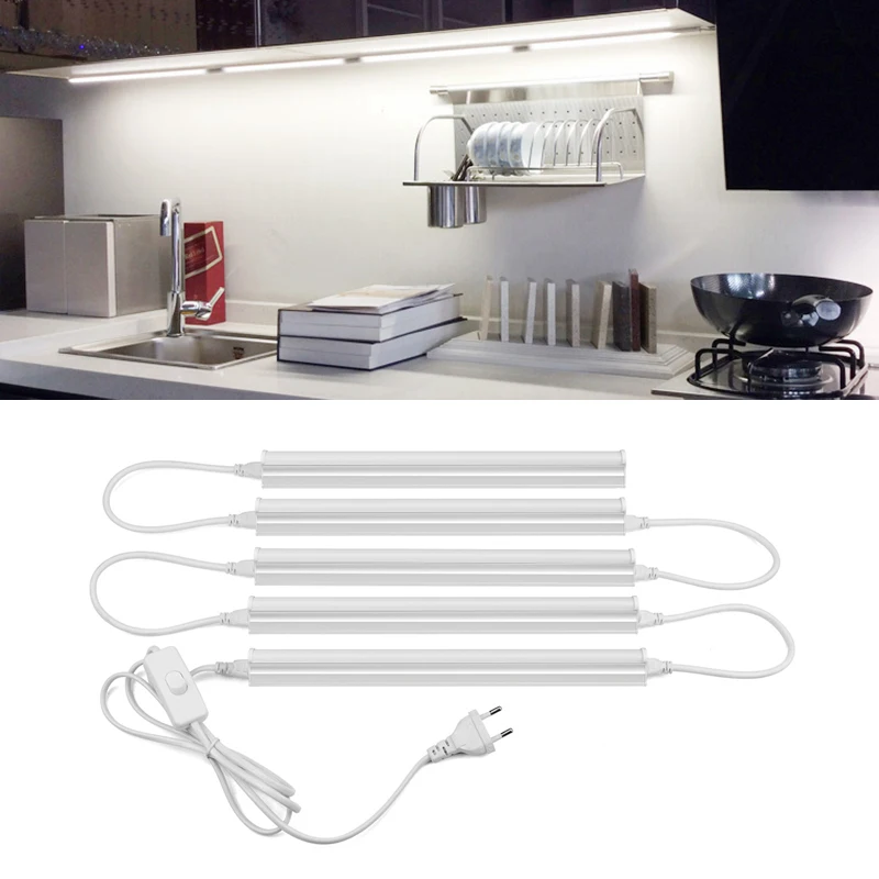 LED Tube Lamp 6W 10W T5 LED Bar Light Profile Kitchen Cabinet Light Aluminium 29cm 57cm LED Rigid Strip Energy Saving LED Tubes