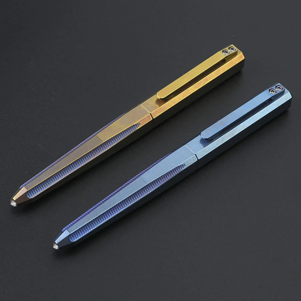 TC4 Titanium Alloy Tactical Pen Camping Multi-functional Self-defense Break Windows Pen Signature Pen For Man Women\'s Man Gift