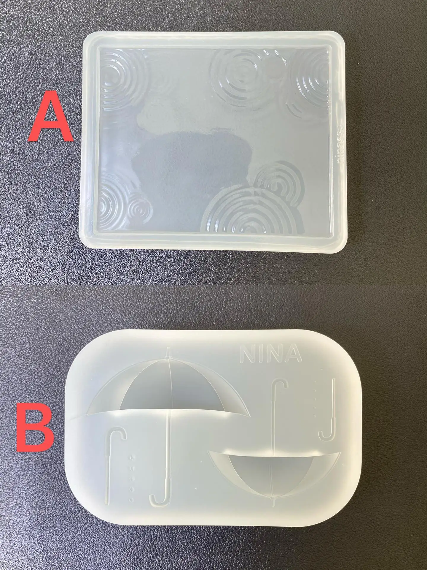 Water Ripple Umbrella Resin Casting Mold Silicone Mold Accessories Resin Liquid Mold Resin Keychain Silicone Mold Resin Mold
