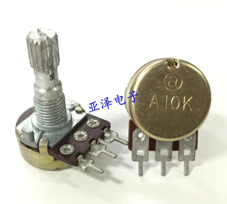 Taiwan ALPHA 16 type single link volume amplifier potentiometer A10K axis length 20MM 3pin