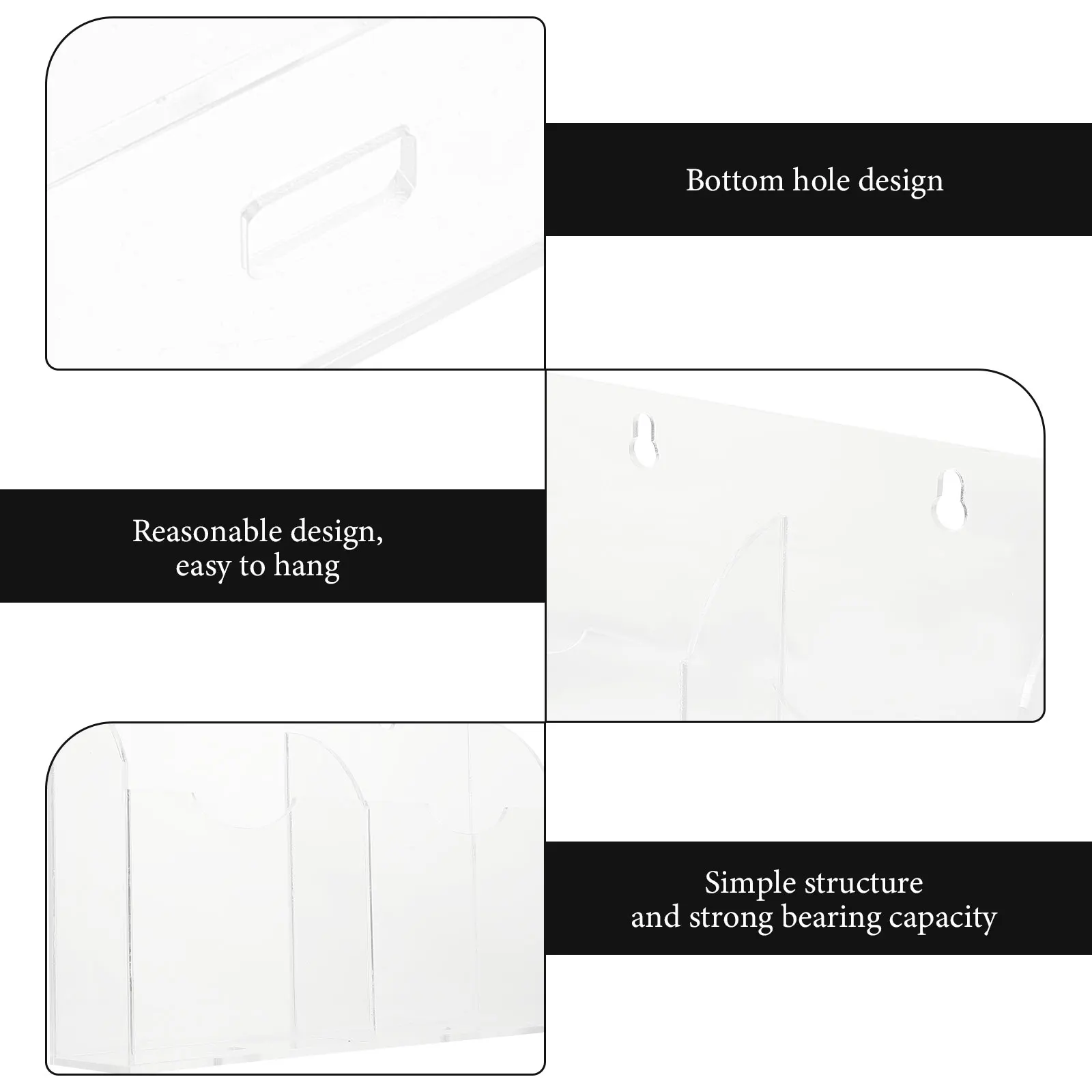 

Remote Control Storage Box Holder Remote-Control Wall Mount Air Conditioner Adhesive for Mobile Phone