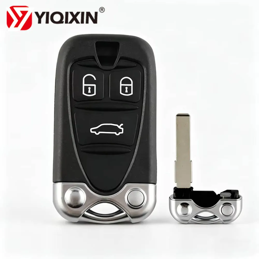 Flip Remote Key Shell Cove Case For Alfa Romeo 159 156 Giulietta Brera Spider GT Smart Car Fob Housing 3 Buttons Uncut Blade