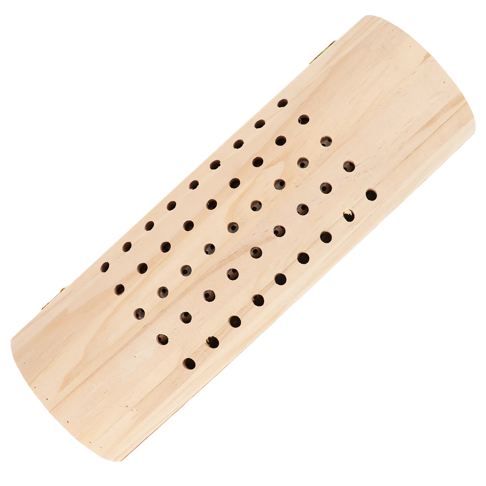 Bamboo Sleeping Moxibustion Pillow Cervical Support Firm Structure Perforated Design Neck Comfort Pillow Home Sauna Office Use
