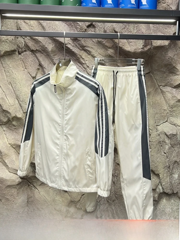 

New Arrival Men's Casual Sport Jaet Set High-End Sensation Autumn Collection Long Sve Couple Friendly Faionable