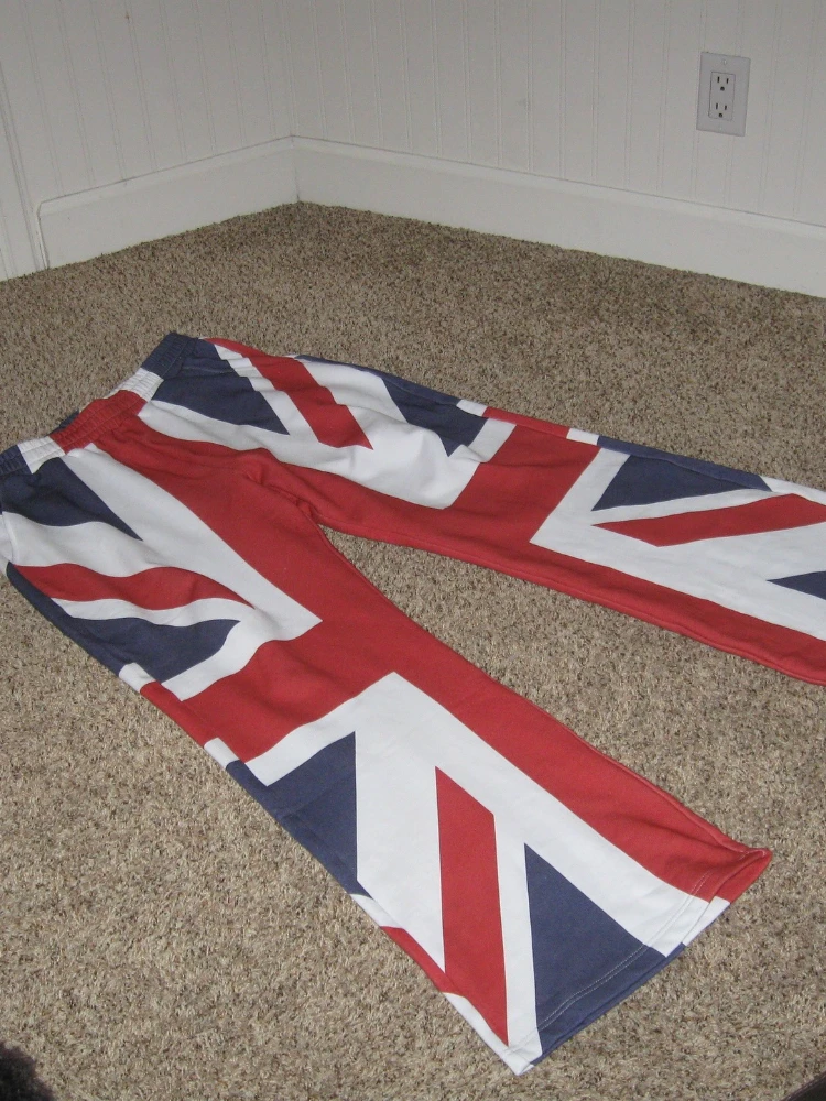 Nowe spodnie Sweetheart z nadrukiem flagi, spodnie Harajuku, moda uliczna, hip-hop, casual, streetwear, styl męski i damski.