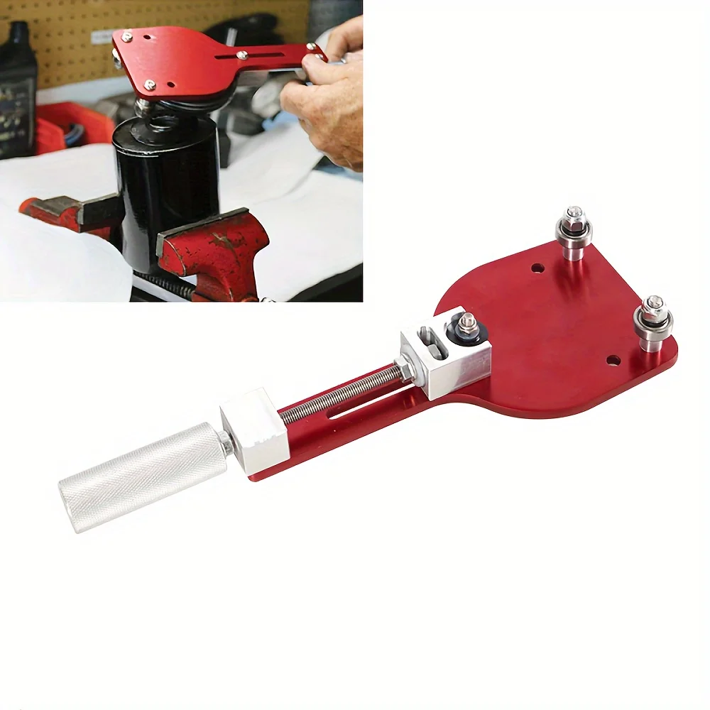 Replace 77750 Adjustable Oil Filter Cutter Tool Auto Cutting Car Accessories Fit For Range 2-3/8" - 5" Aluminum Red Black 1PC