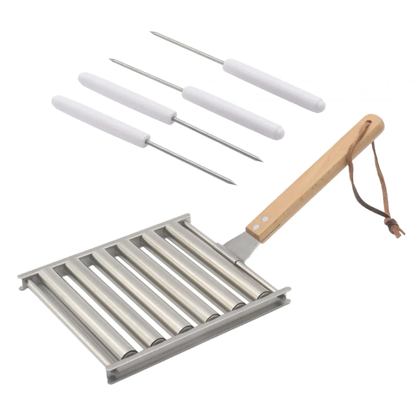 BBQ Hot Dog Griller Hot Dog Roller for Family Gatherings Barbecue Bonfires