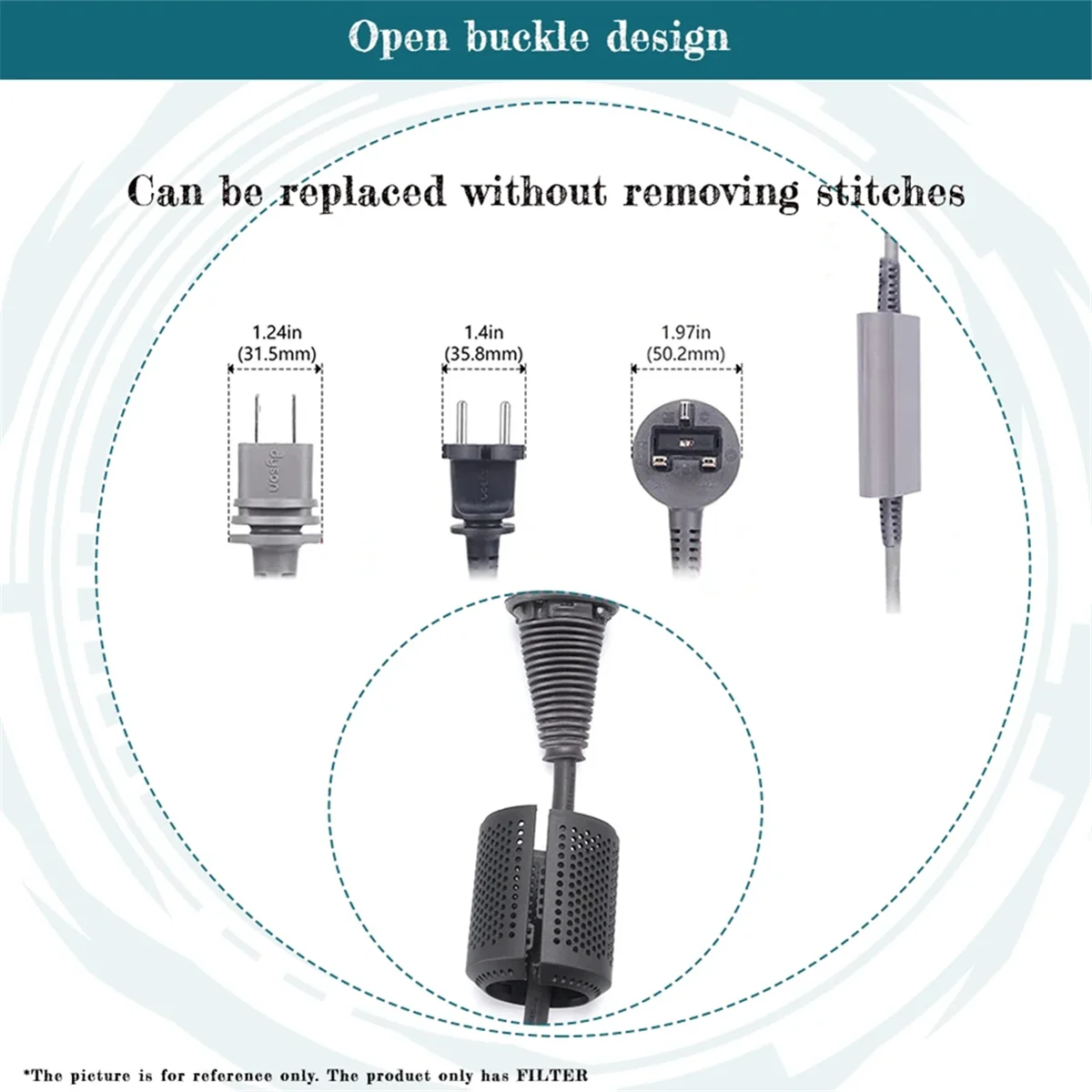 AT77 Внешняя крышка фильтра для фена Dyson HD01 HD03 HD07 HD08 Пылезащитный сетчатый фильтр Часть отверстия Дизайн B