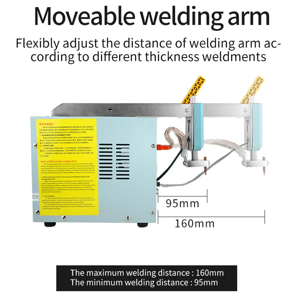 3.6KW SUNKKO 738AL Spot Welding Machine New Upgraded Telescopic Arm Handheld WIth Spot Welding Pens Precision Pulse Spot Welders