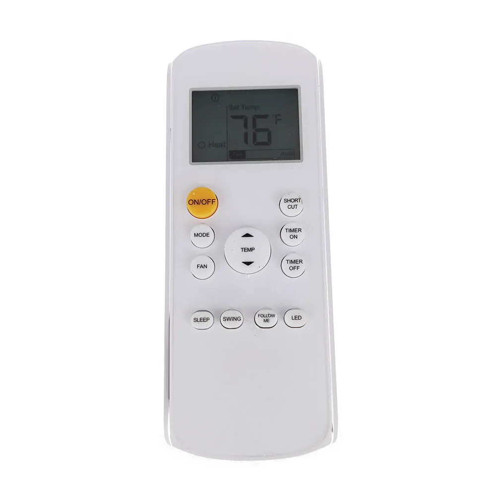 Used Original AC Remote Control For Midea RG57H4(B)BGEFU1 Air Conditioner Back light with cool and heat Fahrenheit