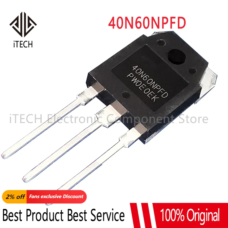 10PCS/lot 40N60NPFD TO-3P 40N60 600V 40A IGBT SGT40N60NPFDPN TO3P New In Stock