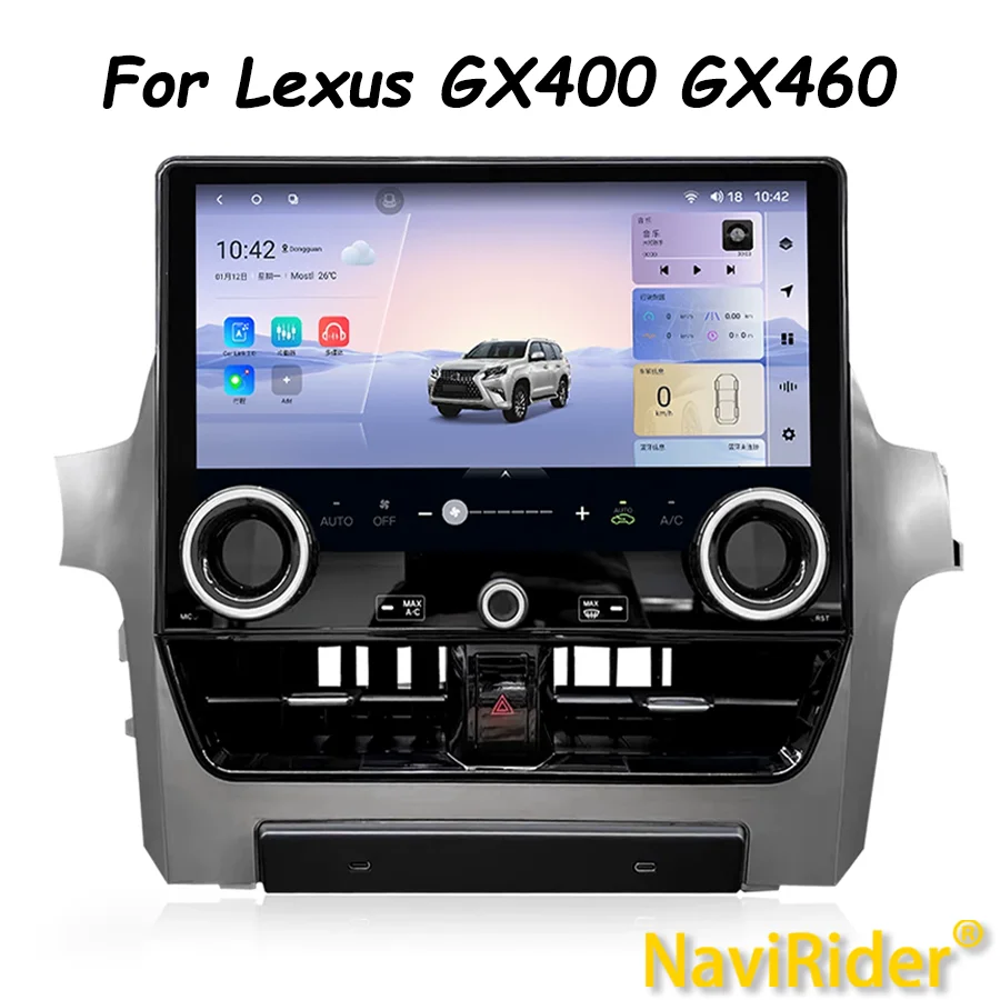S 12.5inch Stereo GPS Navigation For Lexus GX400 GX460 2010-2022 Upgrade 2024 GX550 Auto Radio Multimedia Video Player Head Unit