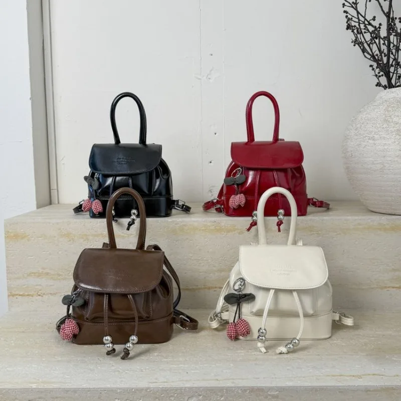 

Parisian Luxury Diaper Bags For Women Designer Leather Shoulder Bag Elegant Minimalist Vintage Large Capacity Classic