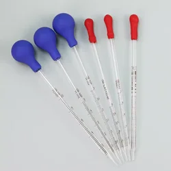 Cam mezun damlalık reaktif boyutu pipet kauçuk ucu damlalık 0.5 1 2 3 5 10ml kimyasal laboratuvar ekipmanları