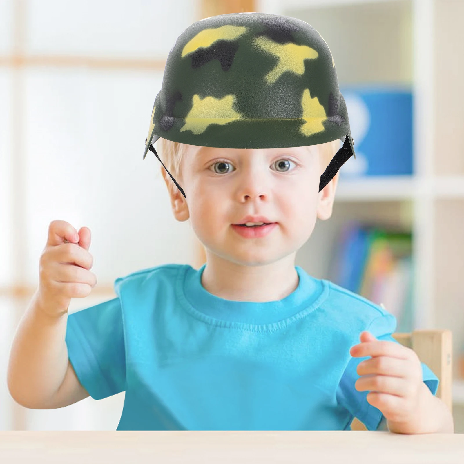 

Camouflage Simulated Kids Costume Birthday Decor Camo Accessories Soldier Boy Headgear Preschool Prop Cs Gear