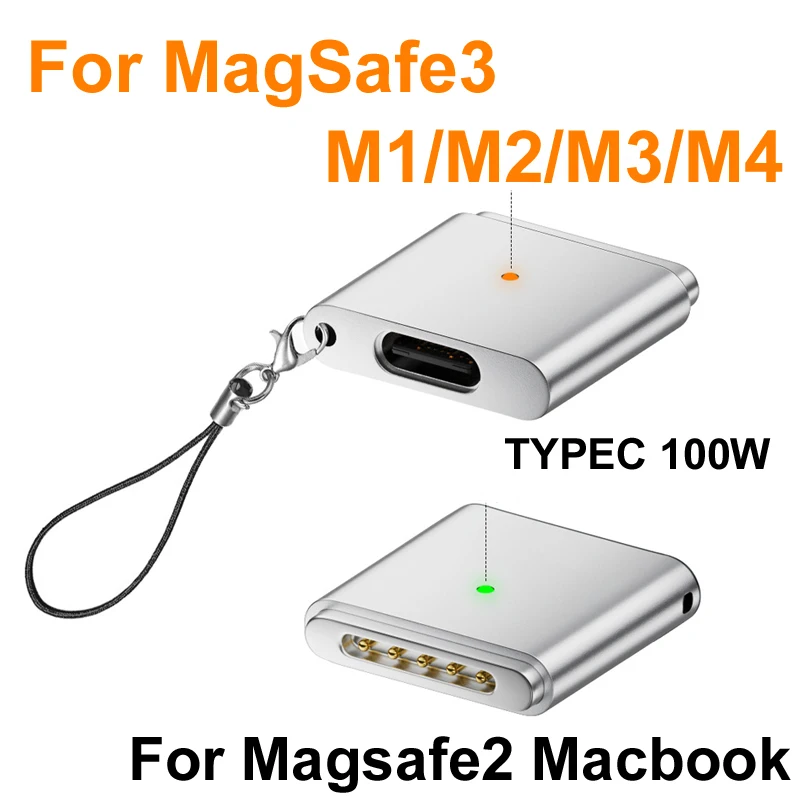 Magnetyczna ładowarka PD100W 20V 5A USB Type-C do Magsafe 3/2 do ładowania laptopów Macbook Air/Pro M1/M2/M3/M4 — zdjęcie produktu 2
