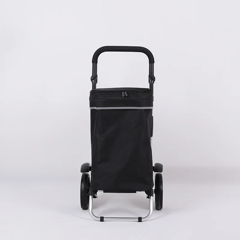Home Shopping Cart, Portable Staircase Climbing Supermarket Trailer, Folding Hand-pulled Rod Cart