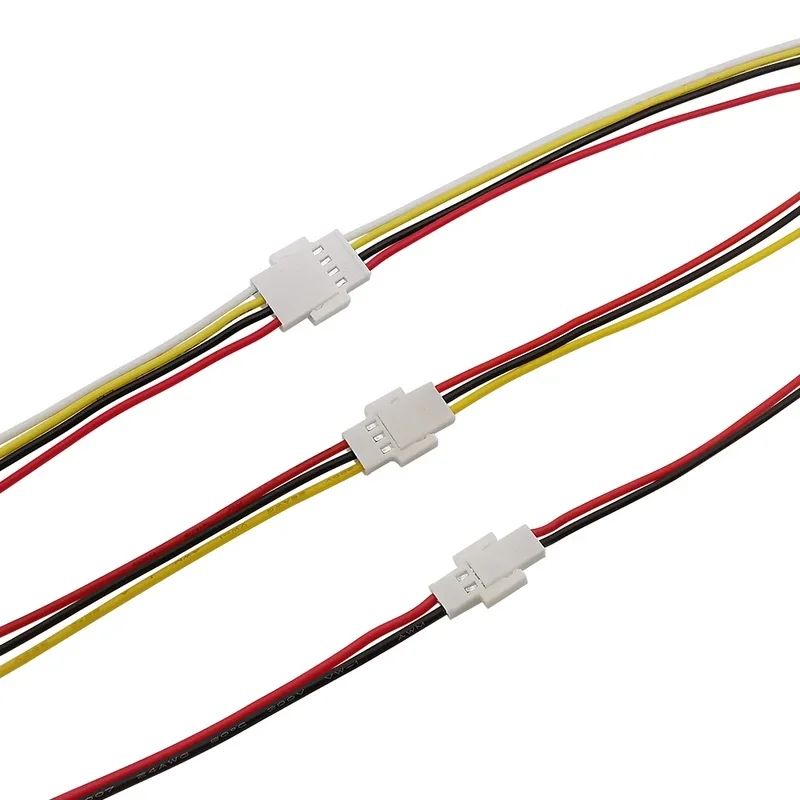 10Pcs MX2.0 2.0mm Pitch 2P 3P 4 Pin Male Female Aerial Docking Battery Charging Cable Connector Plug With Wire 150MM