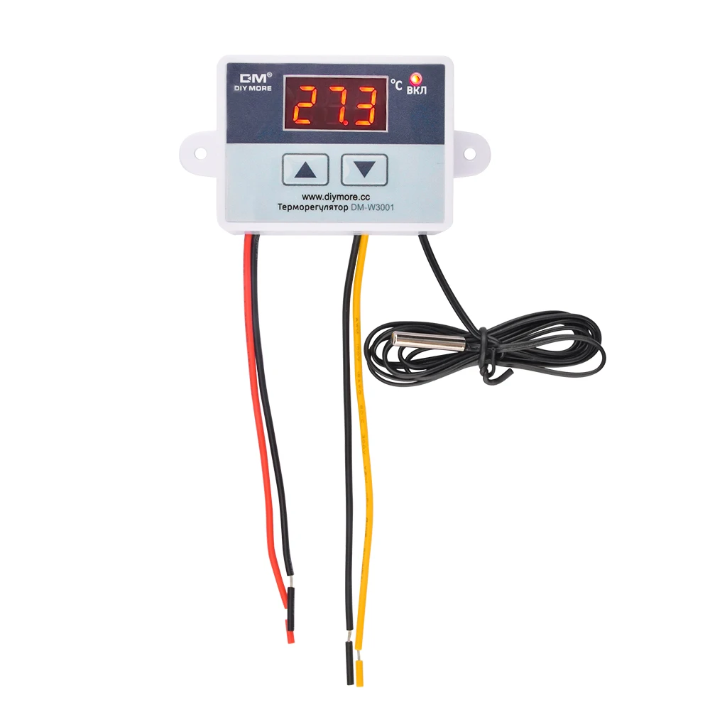 W3001 Digital Temperature Controller 220V Microcomputer Thermostat Thermoregulator 12V Heat Cool Temp Thermostat Control Switch