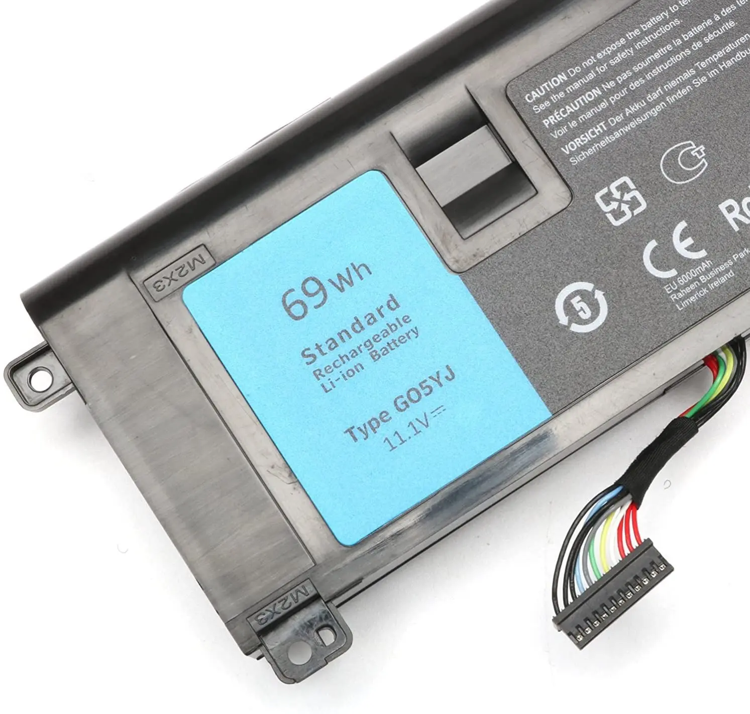 GO5YJ แบตเตอรี่แล็ปท็อป G05YJ 69Wh 11.1V สำหรับ Dell Alienware 14 A14 M14X R3 R4ชุด P39g ALW14D-1528 GO5YJ Y3PN0 8X70T