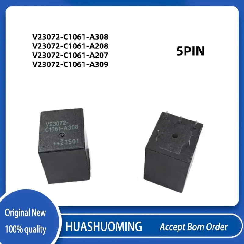 

5 шт./лот, новый V23072-C1061-A308 V23072-C1061-A208 V23072-C1061-A207 V23072-C1061-A309 5 контактов 15A 1