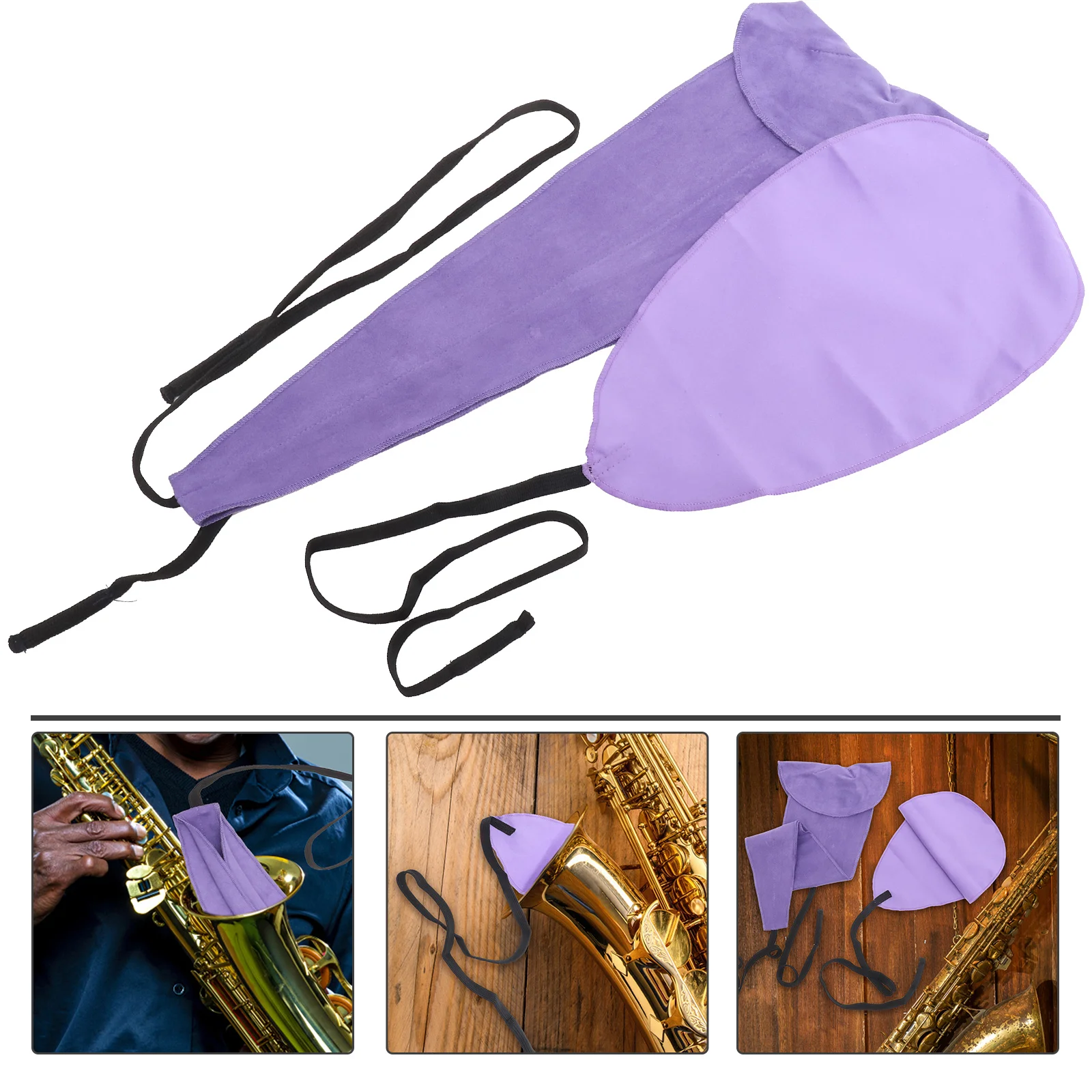 

2 Pcs Saxophone Cleaning Cloth Dust Multifunctional Swab Flute Accessories Brush Care Tool Instrument Wipe