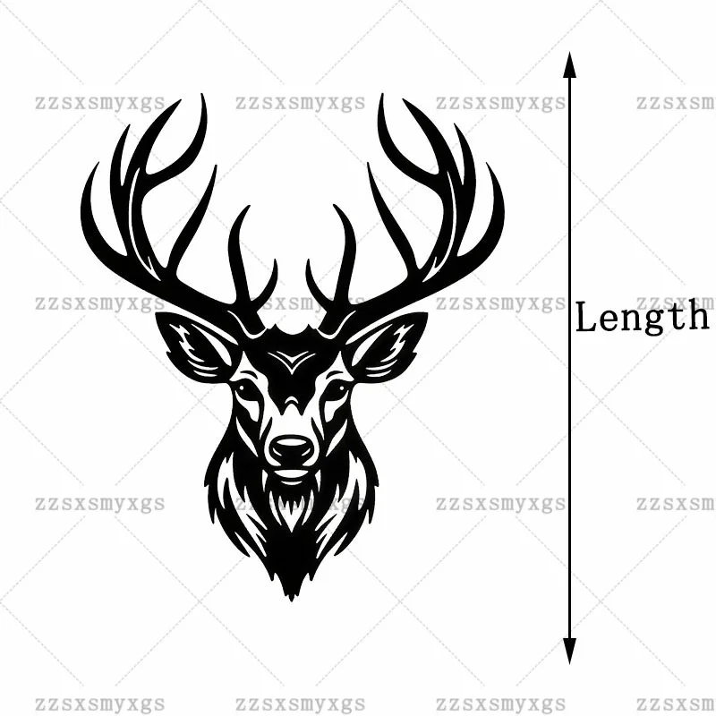 Symbolize strength and freedom deer head Car Stickers Fit for car body Bumper Windshield Trunk Vinyl Decal Car Accessories