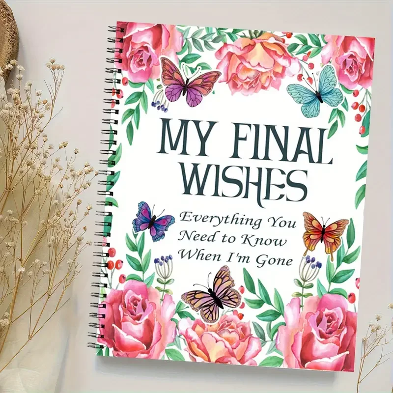 Daily Planner Notepad My Final Wishes End of Life Planner Journal Notebook Everything You Need to Know When I'm Gone Last Wishes