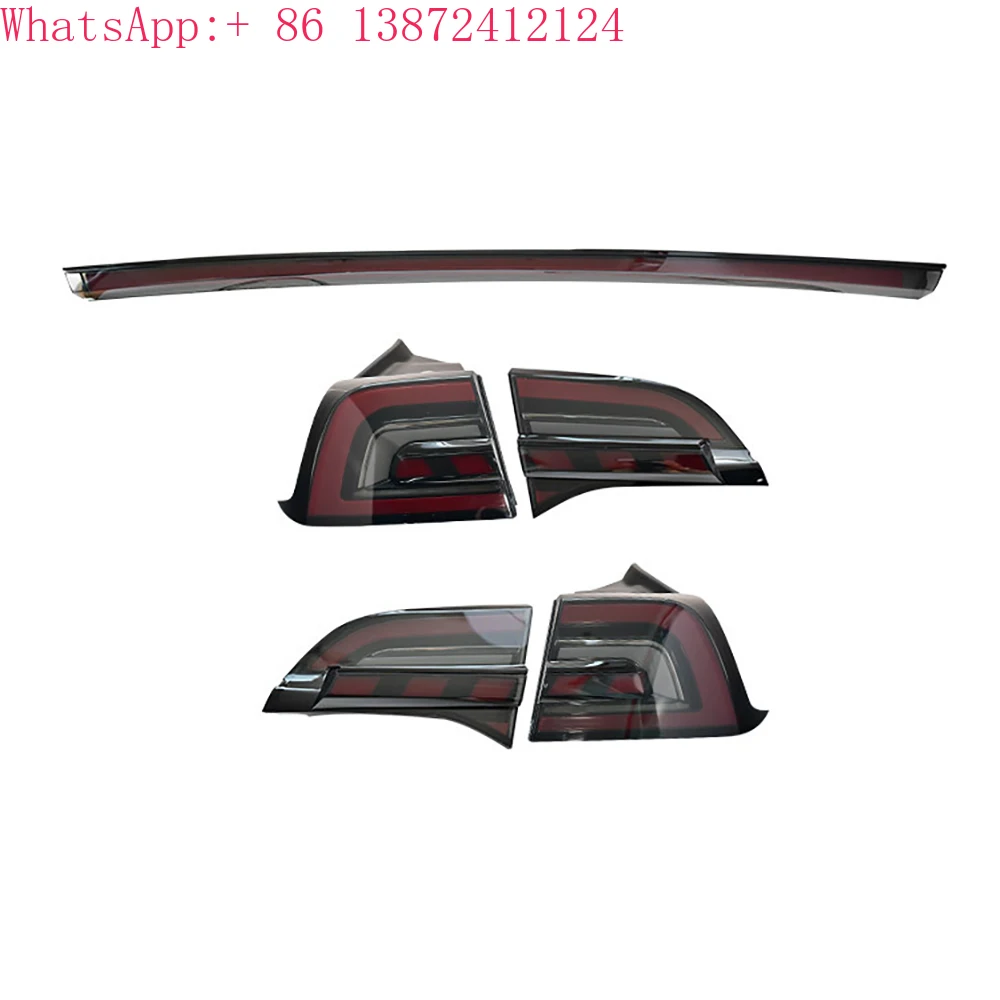 

Full Width Taillight for Tesla Model Y 3 Model-S-Style Rear LED Lamp Brake Light Turning Signal OEM Tail Light E-mark Standard