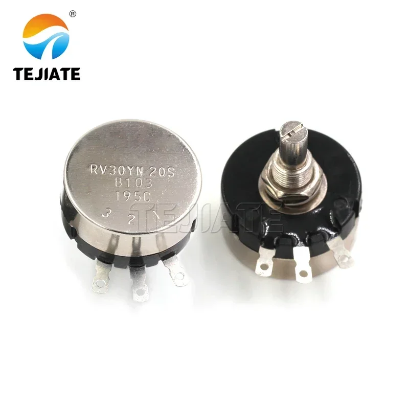 1pcs RV30YN20S 3W single-turn carbon film potentiometer + scale + knob B103 B502 B504 10K 5K