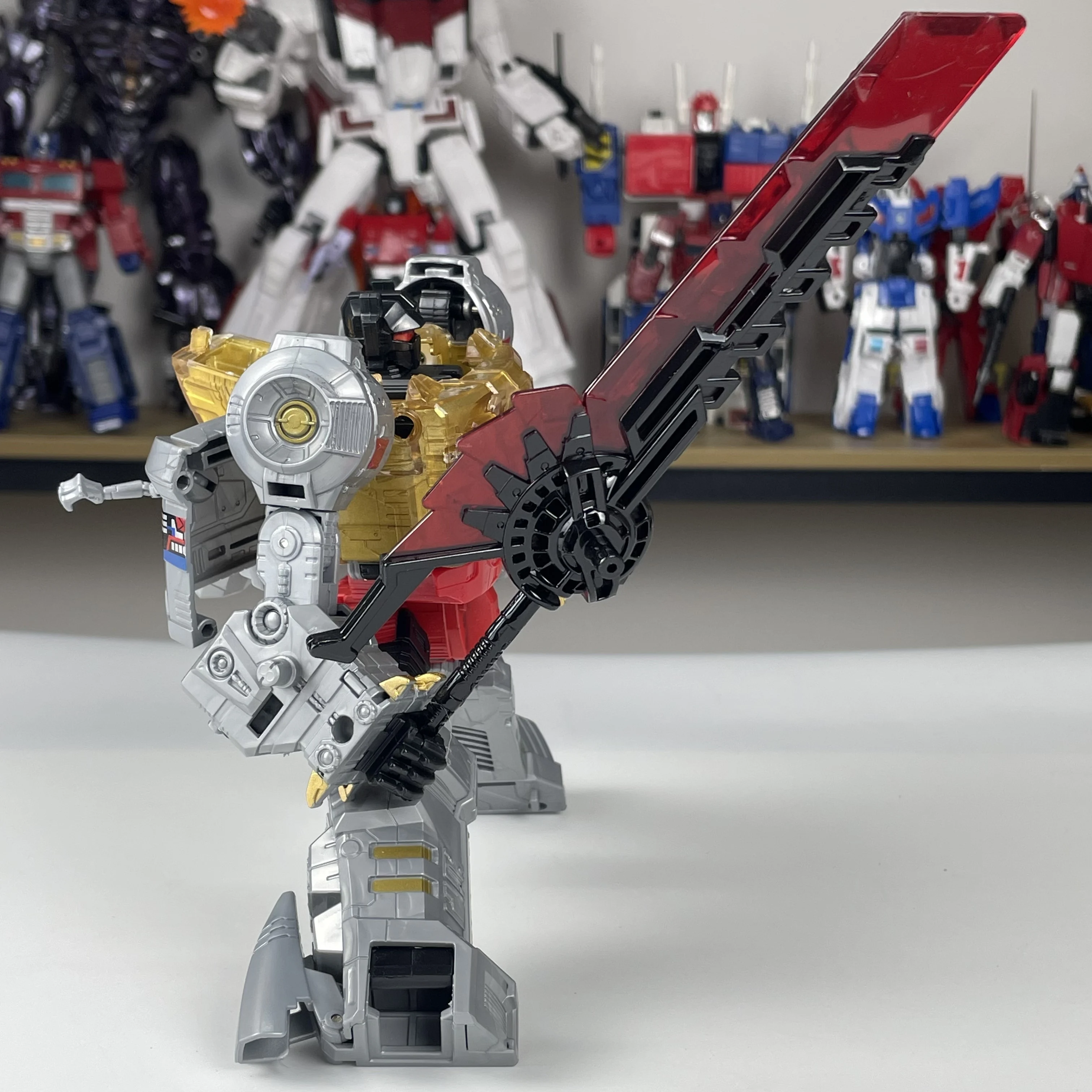 BPF05 5 IN 1 17 cm Transformatie Speelgoed G1 Dinoking Volcanicus Grimlock Slakken Slijm Swoop Dinobots Action Figure ABS Model