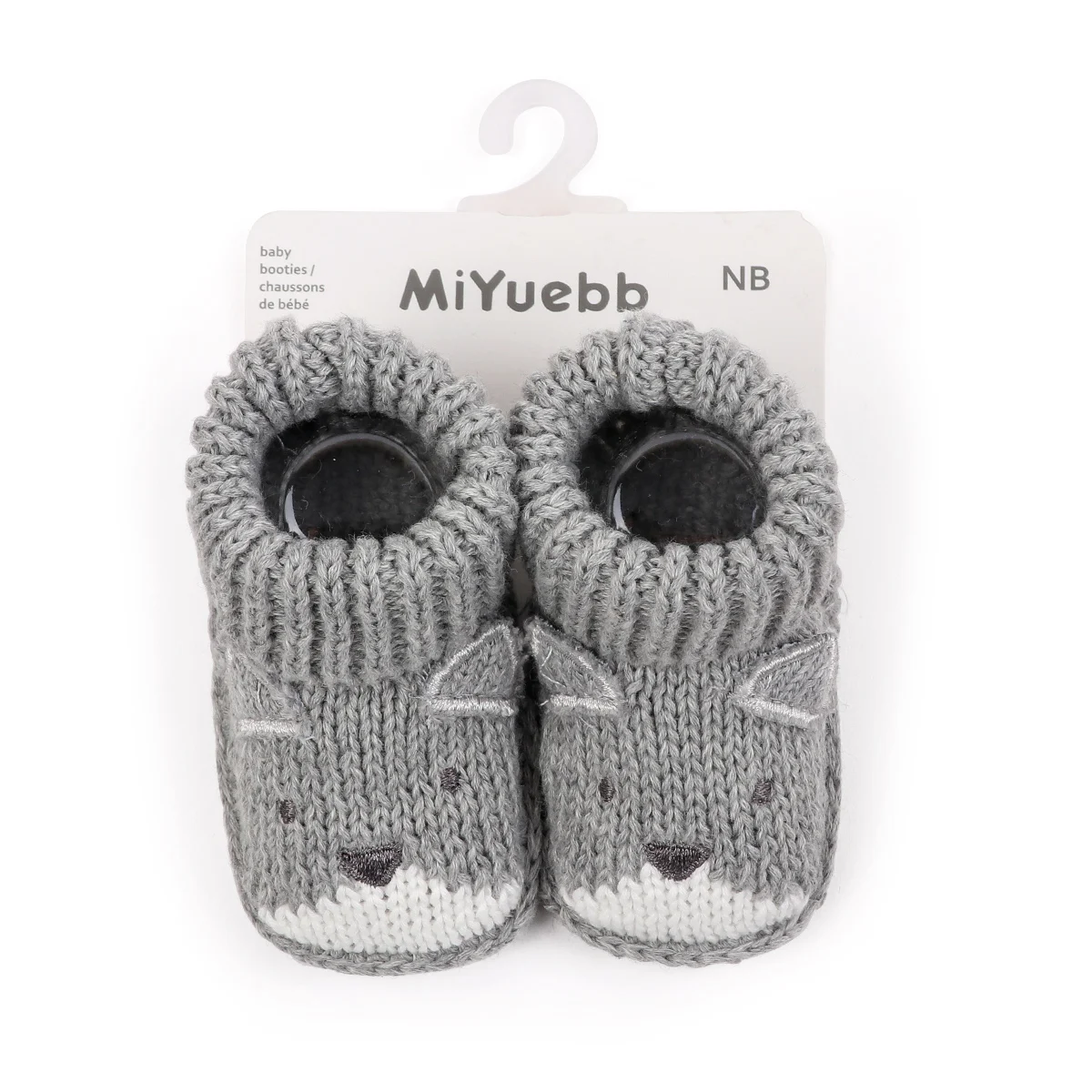 New Knitted Baby Shoes For 0-3 Months Warm Soft Comfort Cartoon Pattern Infant Pre-walkers Anti-slip Toddler Sock Shoes