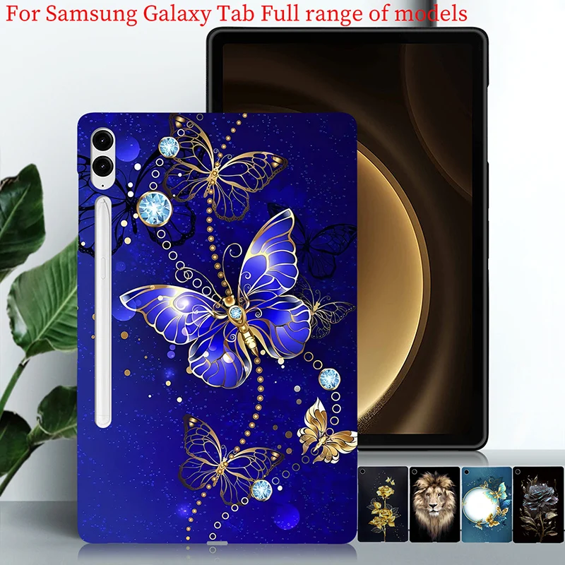 Silicone Tablet Case For Samsung Galaxy Tab S10 FE + 13.1 inch Case Tab S14 Ultra 14.6 S9 S12+ S8+ X800 S7+ T730 TPU Black Cover