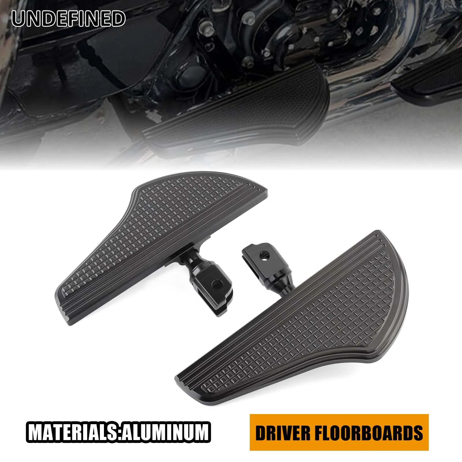 

Motorcycle Floorboards Footrest Defiance Front Rear Foot Pegs For Harley Softail Street Bob Low Rider Fat Boy Deluxe Breakouts