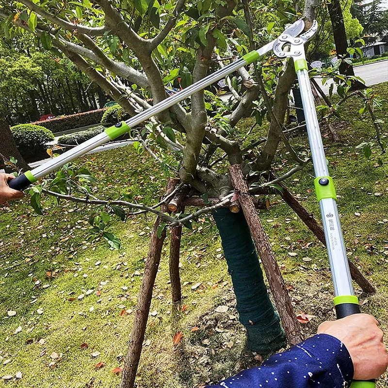 

Telescopic Labor saving Pruning Scissors Aluminum Alloy Professional Adjustable Anti slip Handle Garden Fruit Branch Scissors