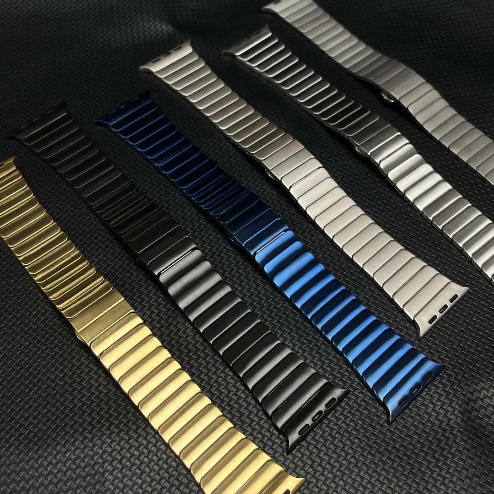 

Metal Strap For Apple Watch Band 7 8 9 45mm 41mm Butterfly Stainless Steel Link Bracelet Ultra 2 49mm SE 42 44mm 38 40mm Correa