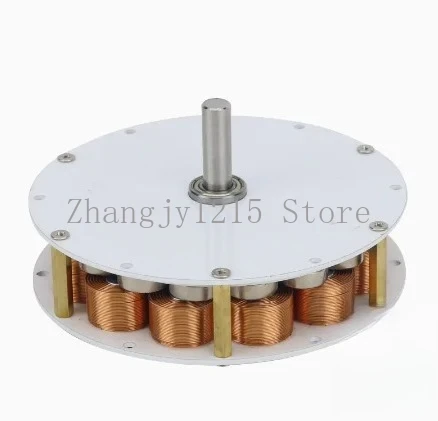 80W-100W Mini Disc generator iron core generator Strong Magnetic Low Speed Multi-pole Three-phase AC Generator