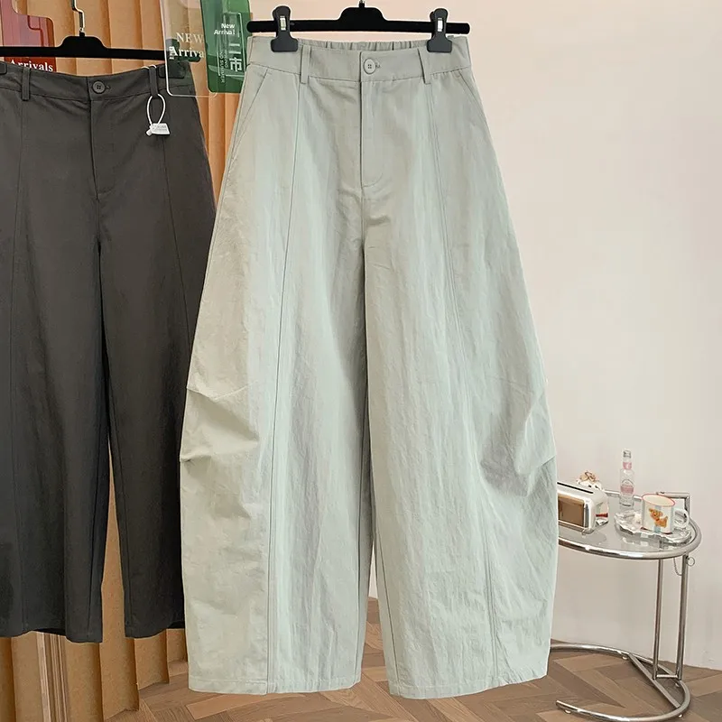 

plus Size Women's Casual Wide Leg Pants Fashionable Workwear Summer New Style Knife Trousers Comfortable Loose Fit Trousers