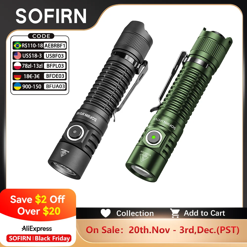 yZ[zSofirn-[dpd,g[`,269m,usb c,edce[XCb`,18650, 2000lm,sst40,519a,sp31,v3,ip68