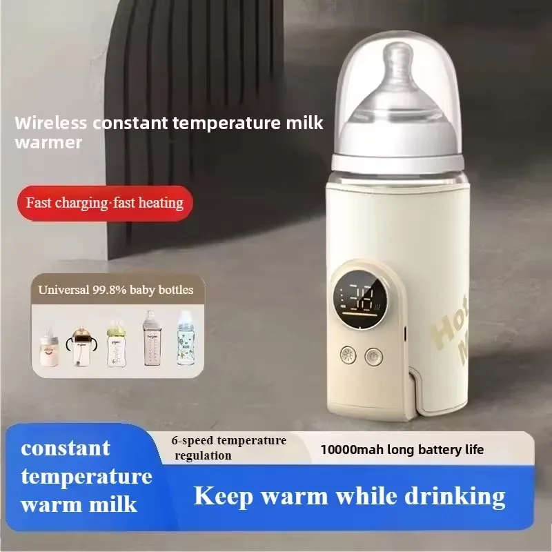 

10000mAh Baby Bottle Warmer 5 Heat Level Multifunction Breast Milk Warmer Accurate Temperature Control Baby Bottle Heat