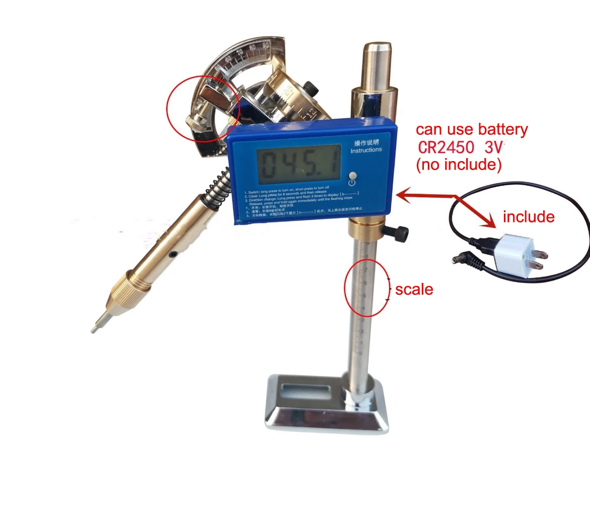 宝石製造研磨ディスプレイ、デジタル角度認証