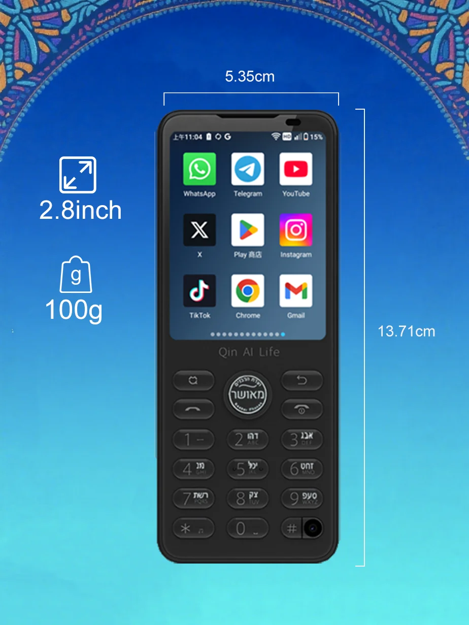Qin F21 Pro טלפון מסך מגע חכם 2.8 אינץ' 3GB + 32GB / 4GB 64GB Bluetooth 5.0